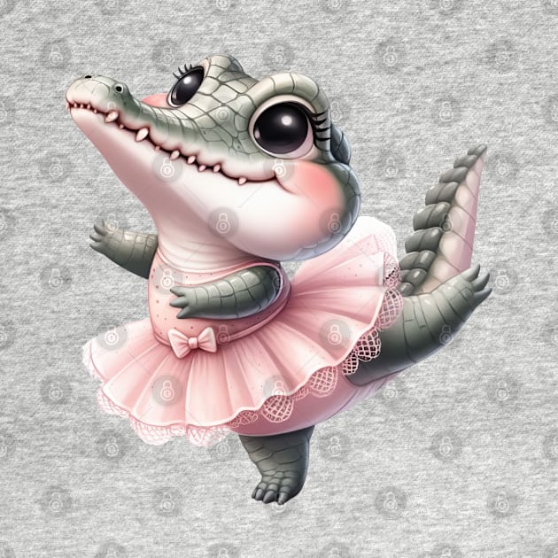 Valentine Love Crocodile by Chromatic Fusion Studio